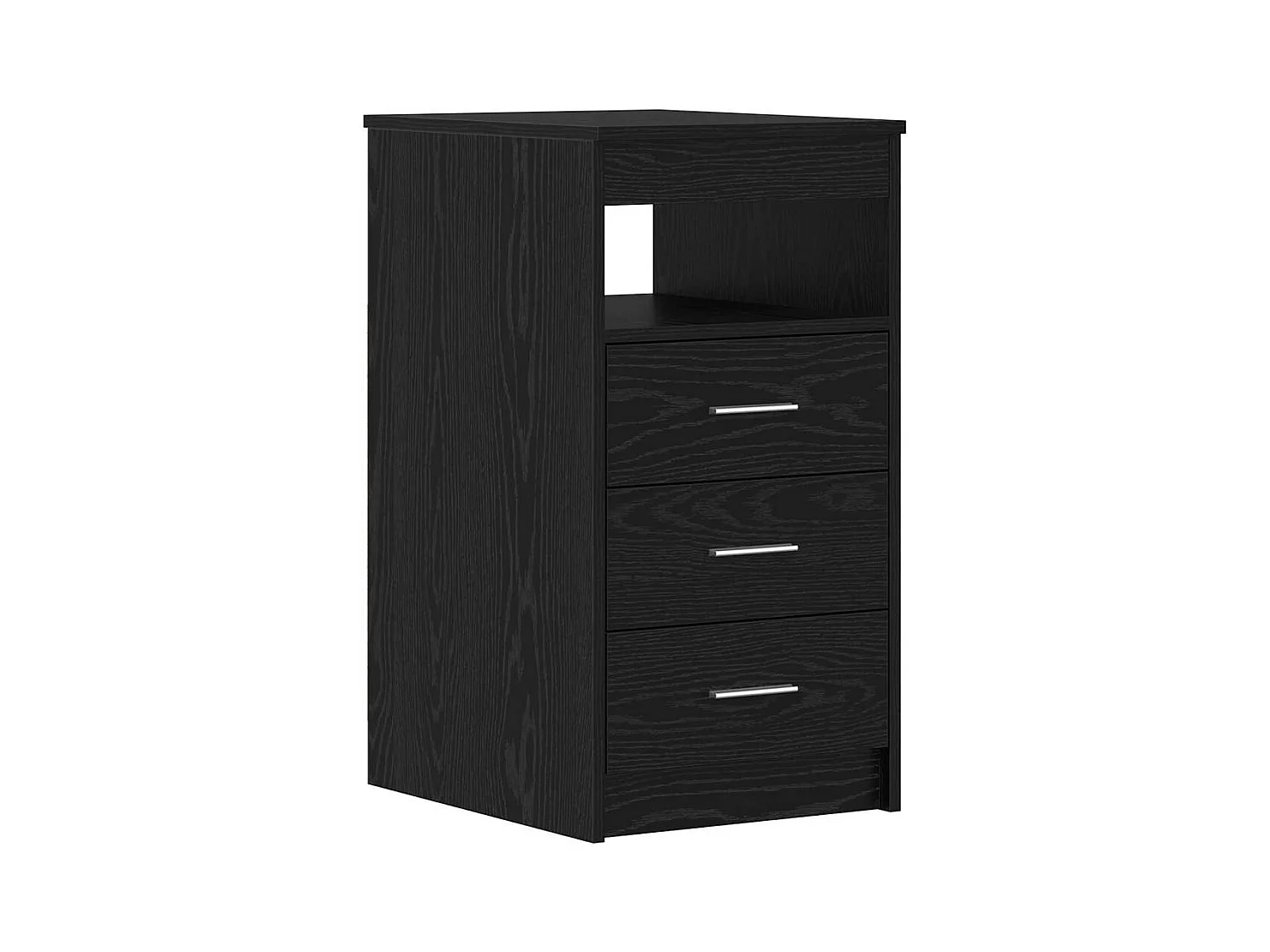 Bureau avec porte Chêne noir 140 x 50 x 76 cm Bois d'ingénierie