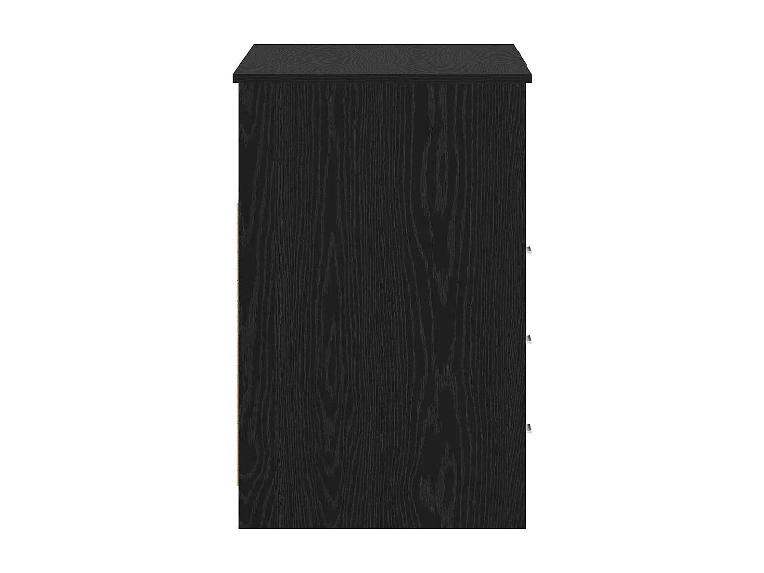 Bureau avec porte Chêne noir 140 x 50 x 76 cm Bois d'ingénierie