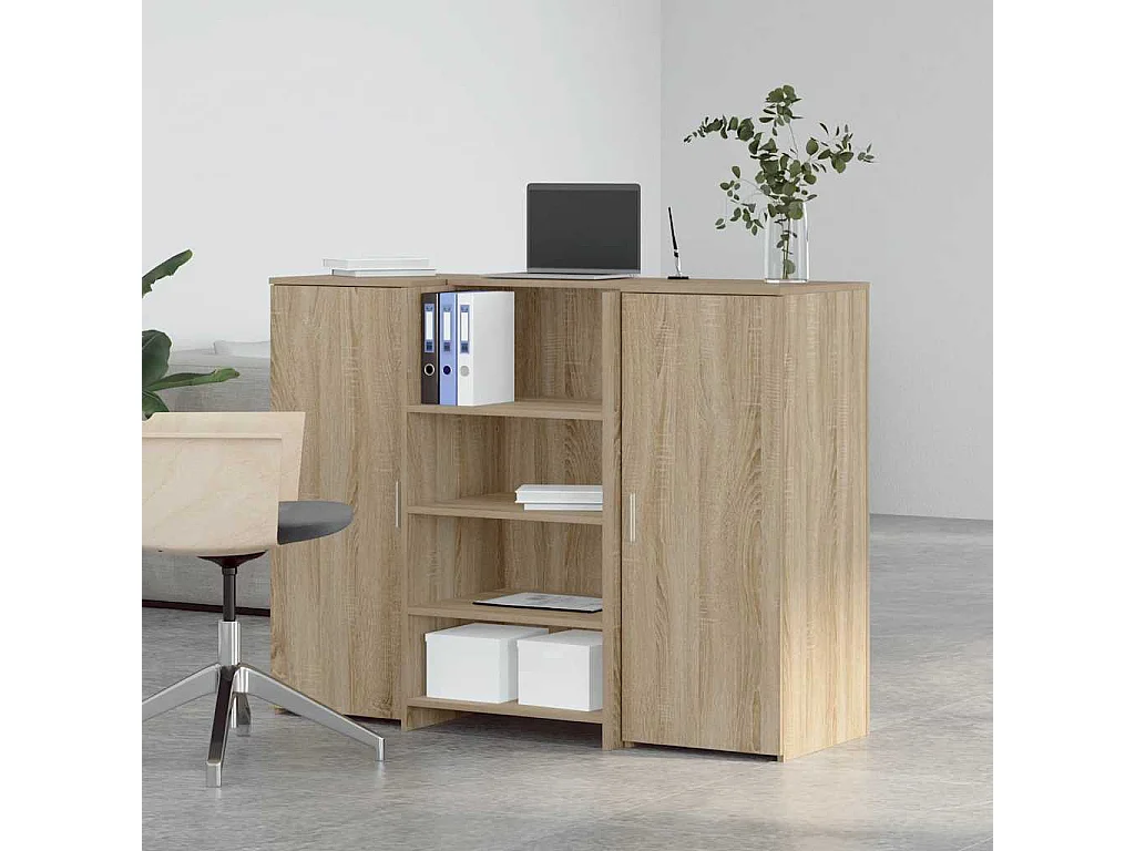 Mostrador de recepción roble sonoma 135x50x103,5 cm