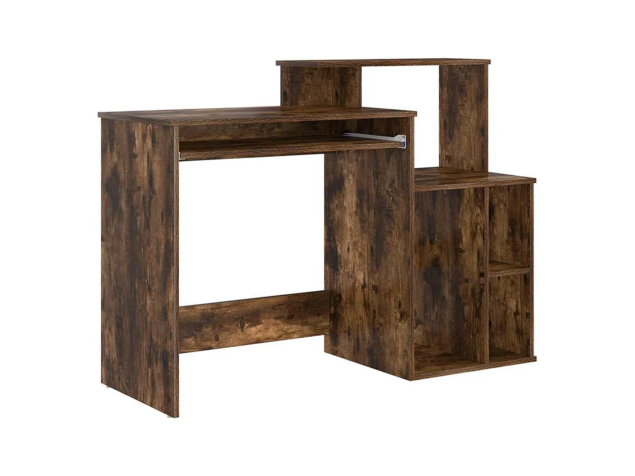 Bureau avec Rangement Chêne fumé 120.5 x 44 x 88.5 cm