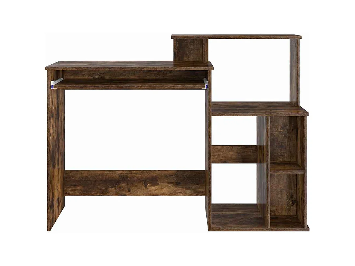 Bureau avec Rangement Chêne fumé 120.5 x 44 x 88.5 cm