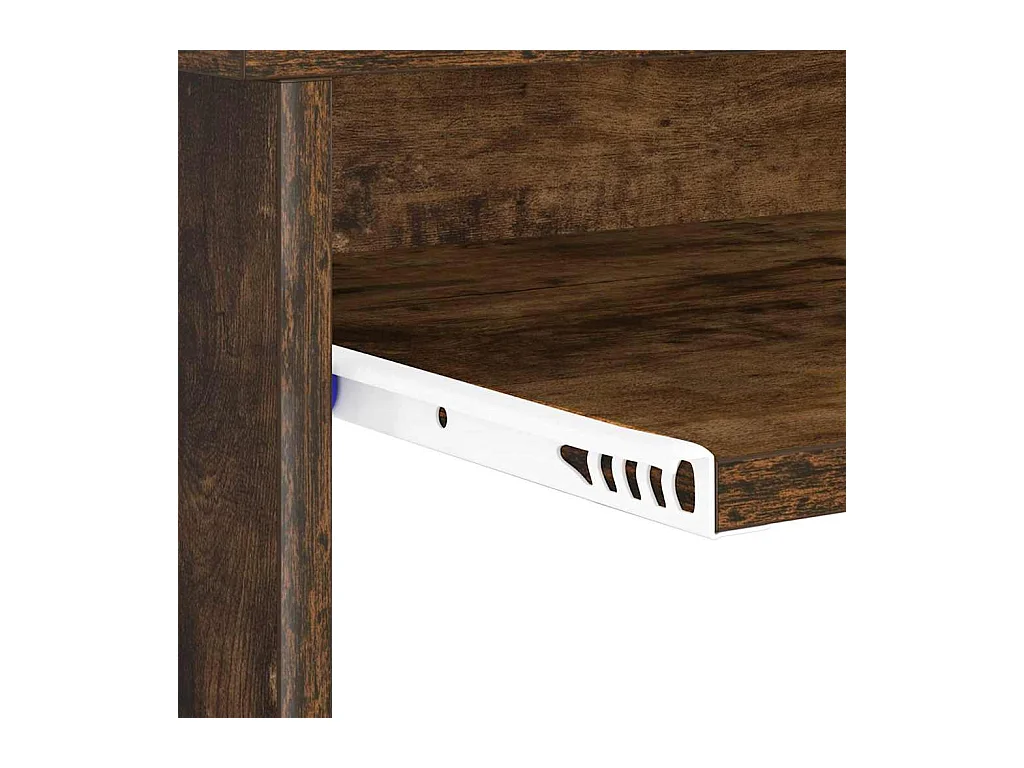 Bureau avec Rangement Chêne fumé 120.5 x 44 x 88.5 cm