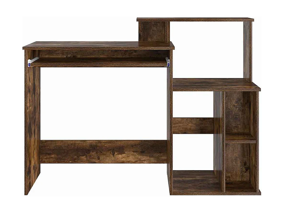 Bureau avec Rangement Chêne fumé 120.5 x 44 x 88.5 cm