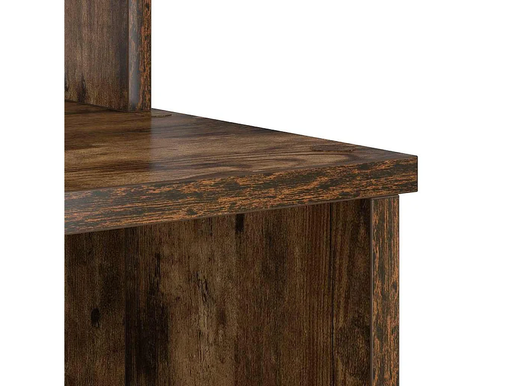 Bureau avec Rangement Chêne fumé 120.5 x 44 x 88.5 cm