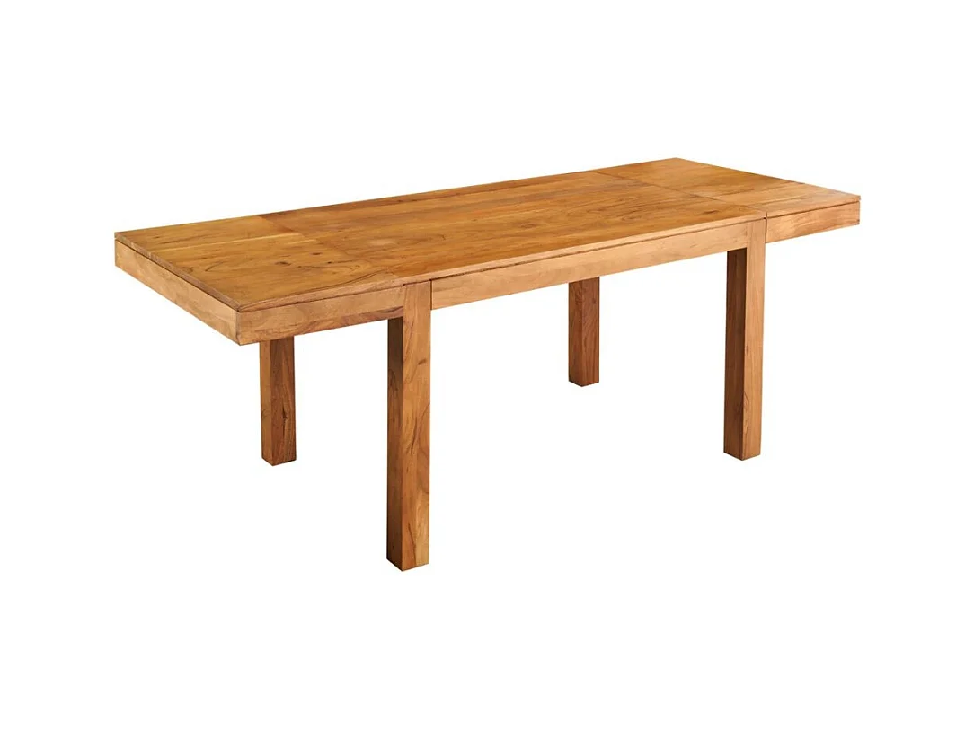 Table de salle à manger extensible MELBO bois naturel