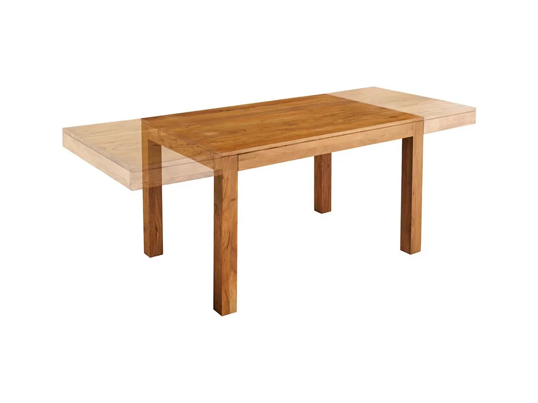 Table de salle à manger extensible MELBO bois naturel
