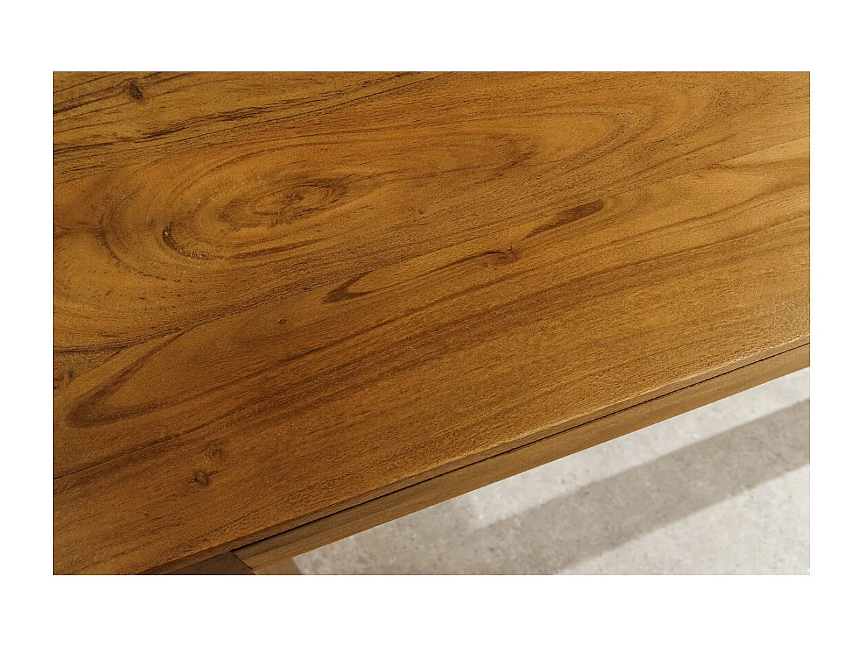 Table de salle à manger extensible MELBO bois naturel