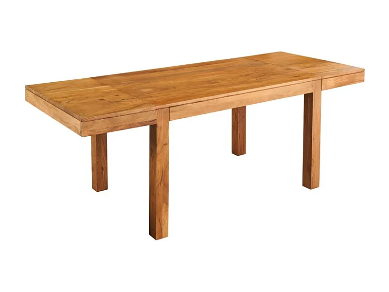Table de salle à manger extensible MELBO bois naturel