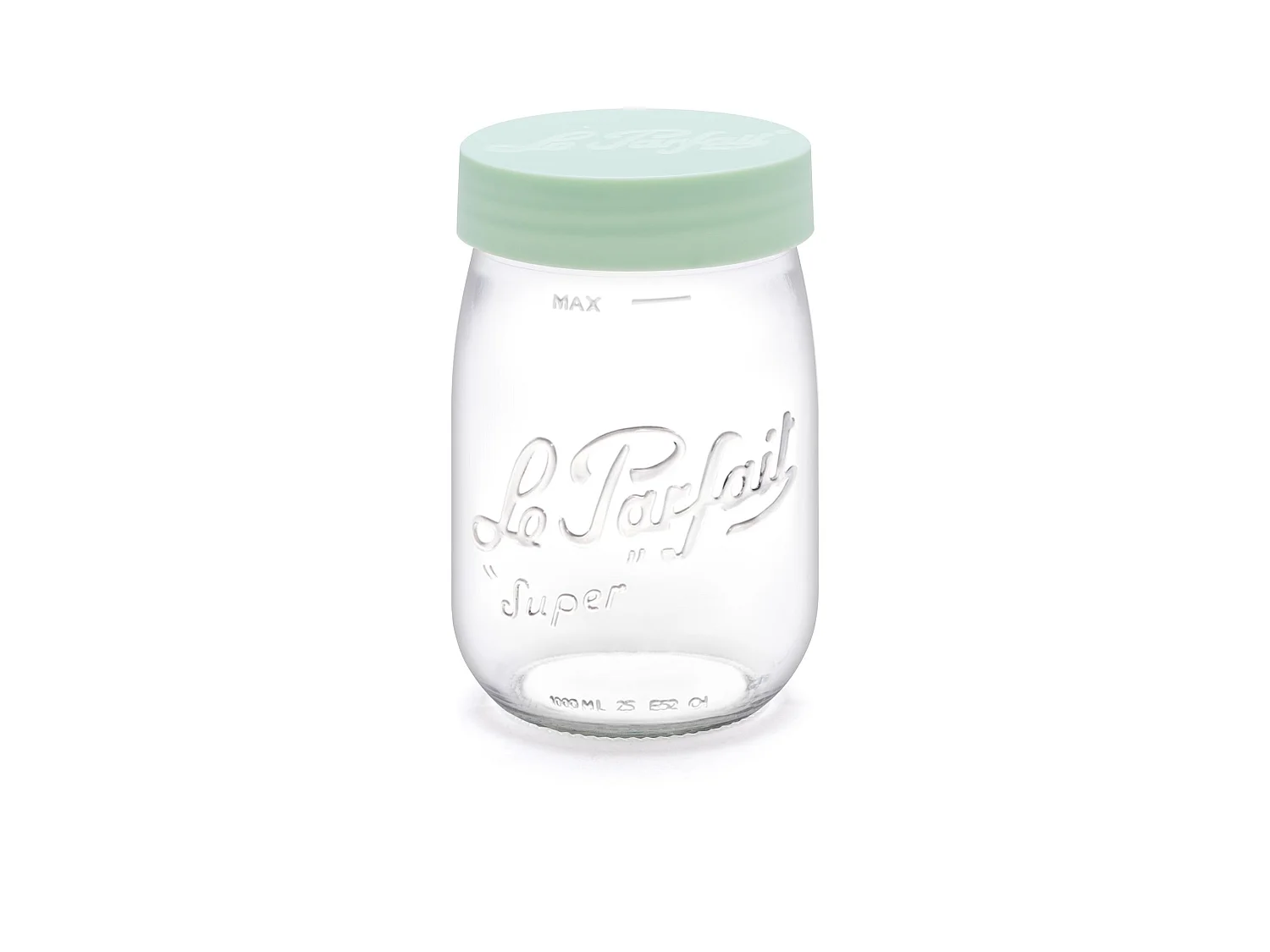 Le Parfait - Bocal Color A Vis 1l En Verre Avec Couvercle Vert Clair