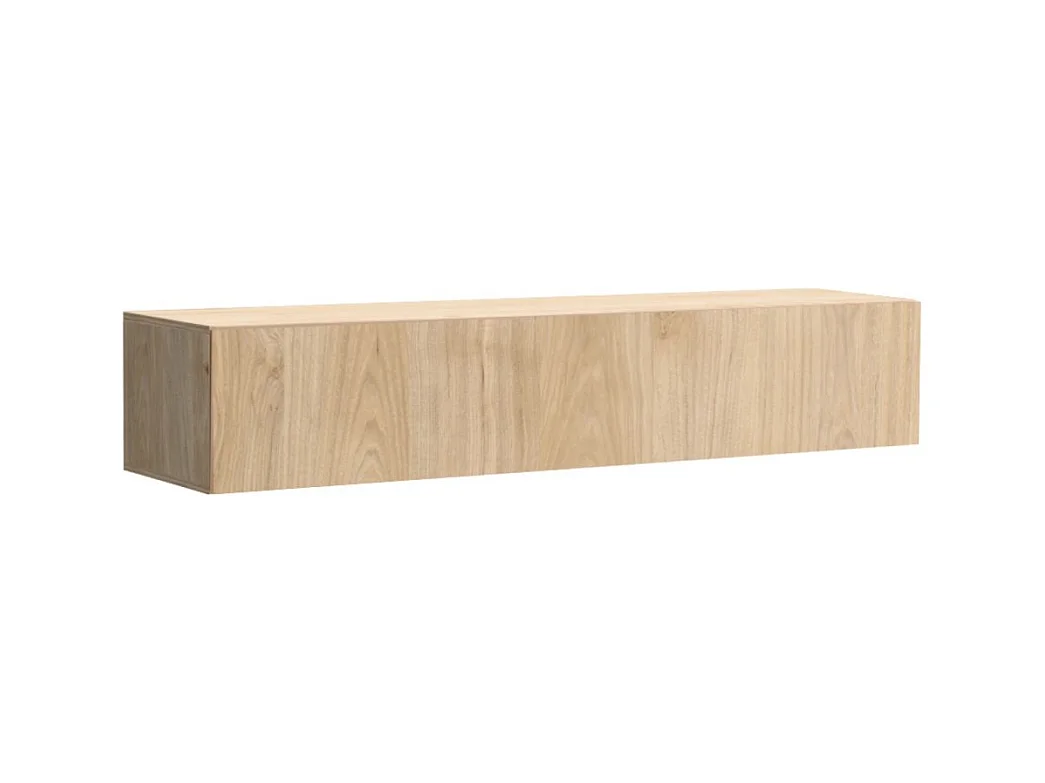 Meuble TV suspendu FLY 160 cm - Coloris chêne clair