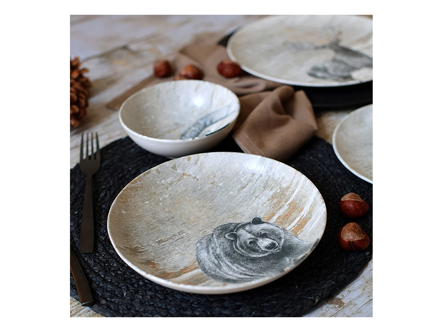 Novastyl - Lot 48 Assiettes Lachat En Porcelaine