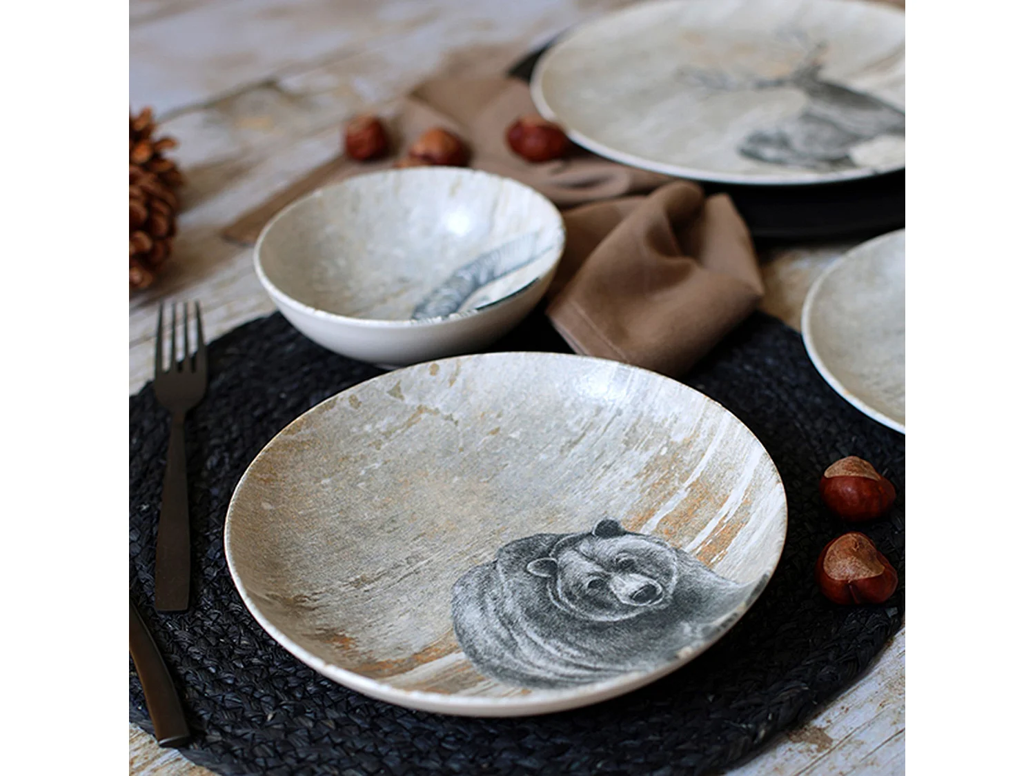 Novastyl - Lot 48 Assiettes Lachat En Porcelaine