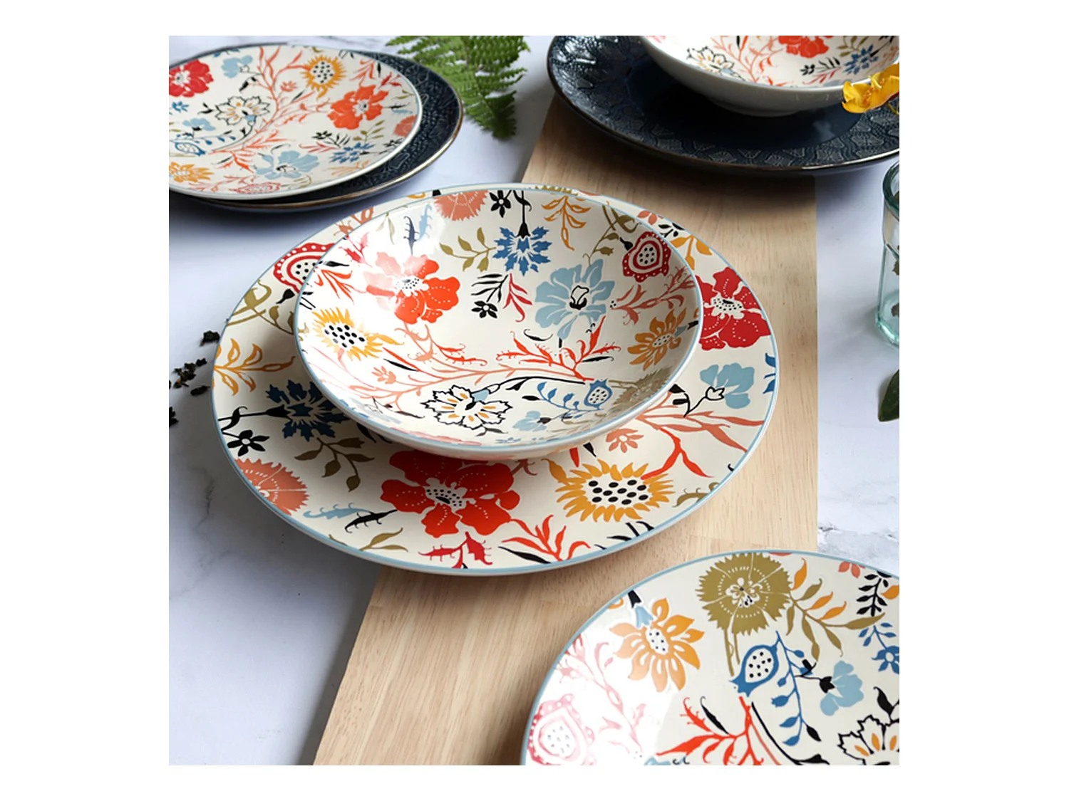 Novastyl - Lot 60 Pieces Jaipur En Gres