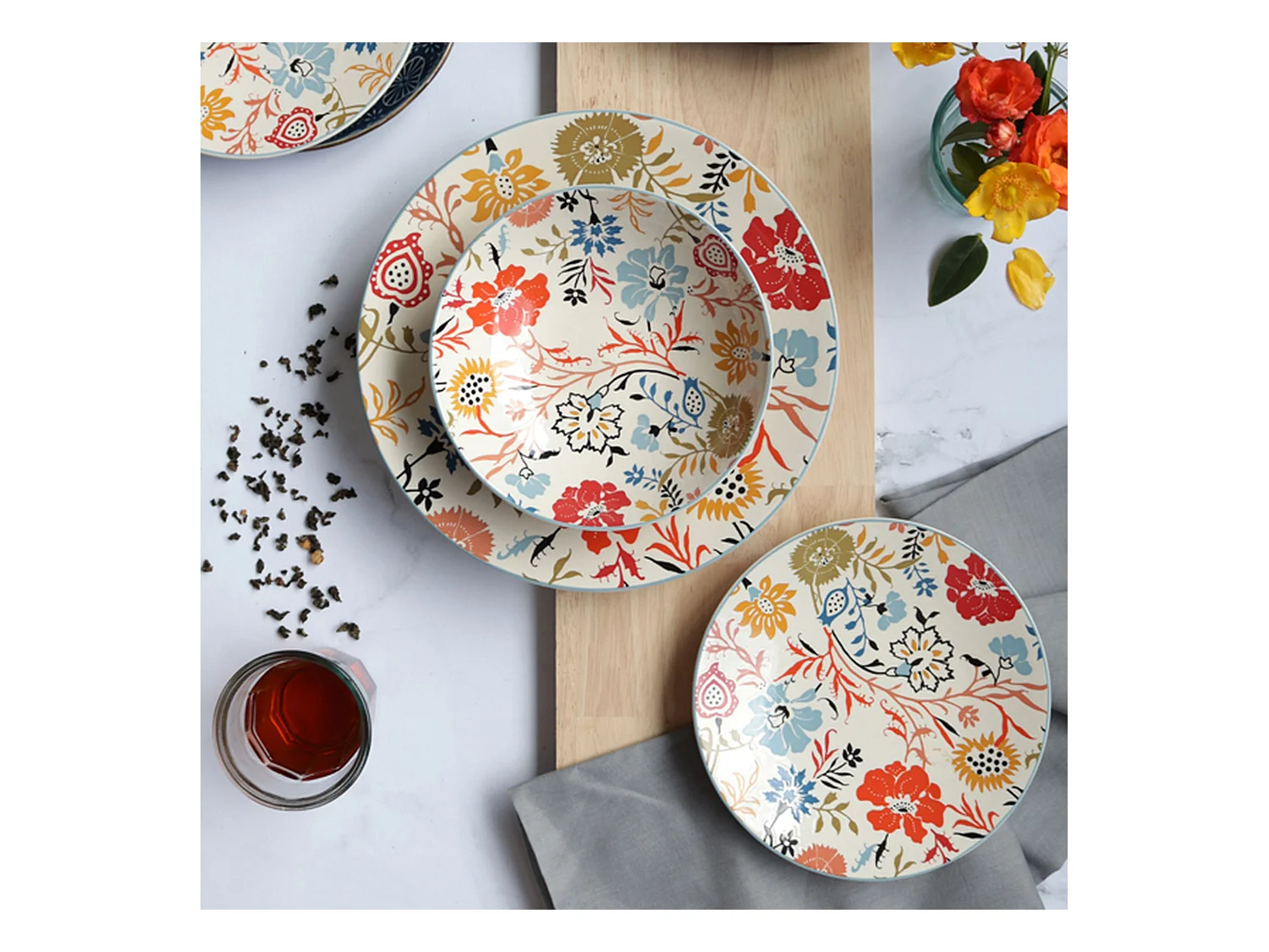 Novastyl - Lot 60 Pieces Jaipur En Gres