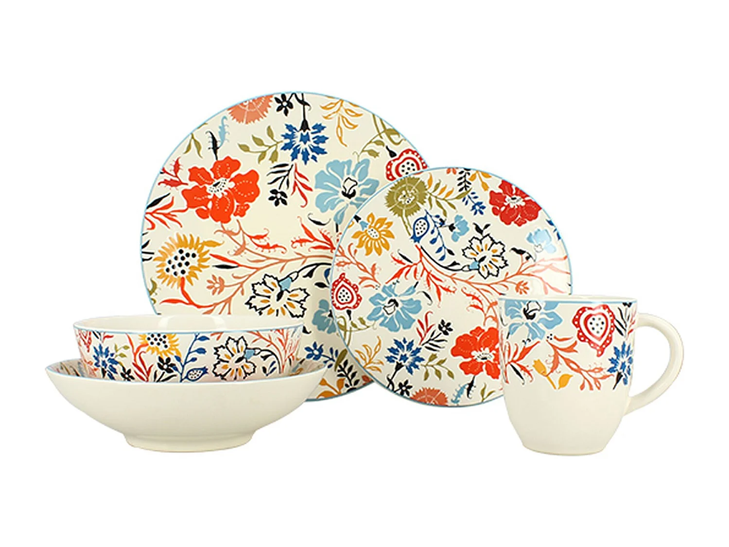 Novastyl - Lot 60 Pieces Jaipur En Gres