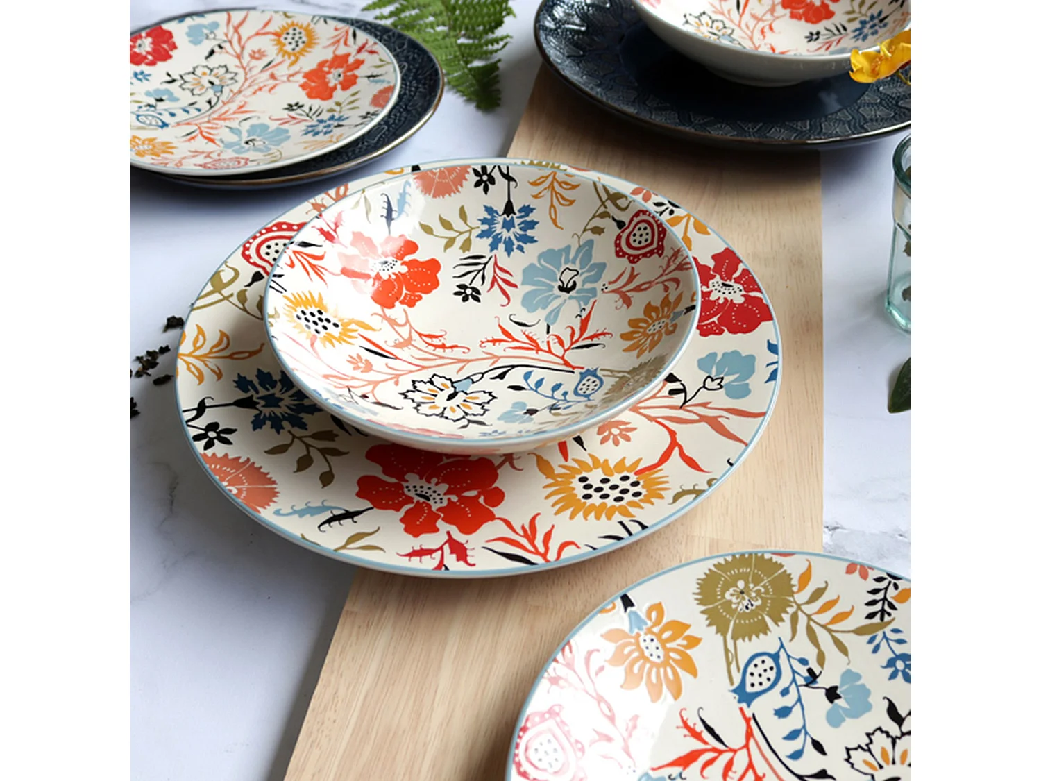 Novastyl - Lot 60 Pieces Jaipur En Gres