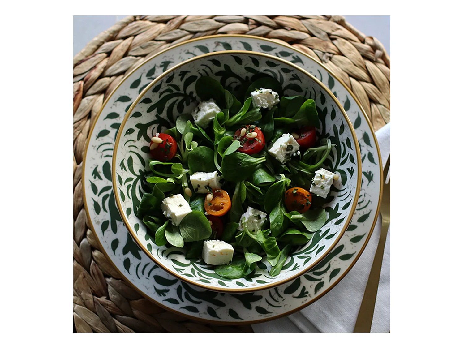 Novastyl - Lot 48 Assiettes Heracleee Vert En Gres Vert