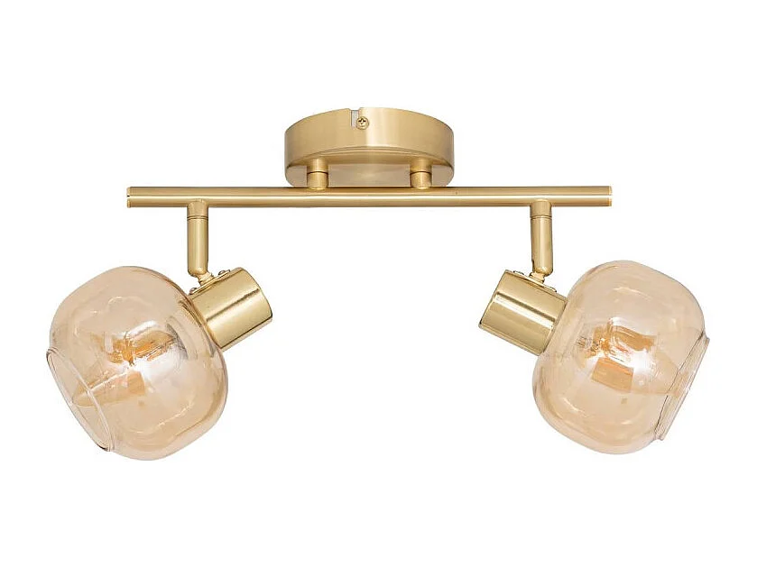 Applique Murale 2 Spots Orientables "Pilia" 28cm Doré