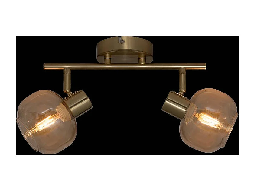 Applique Murale 2 Spots Orientables "Pilia" 28cm Doré