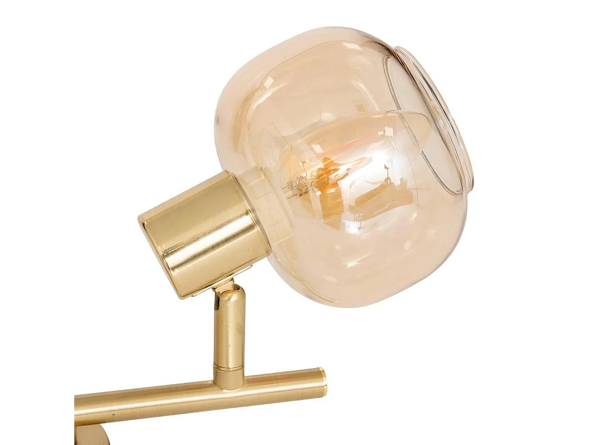 Applique Murale 2 Spots Orientables "Pilia" 28cm Doré