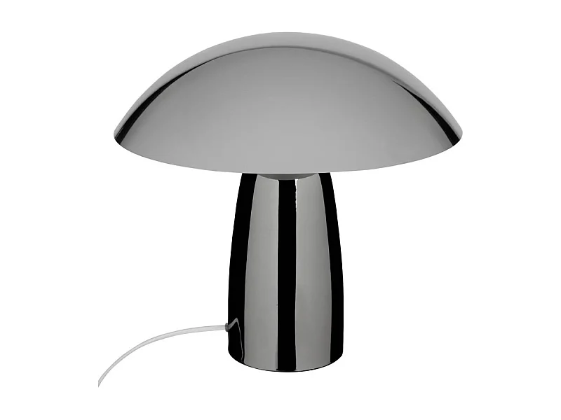Lampe à Poser Champignon "Omia" 36cm Argent