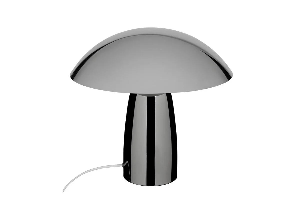 Lampe à Poser Champignon "Omia" 36cm Argent