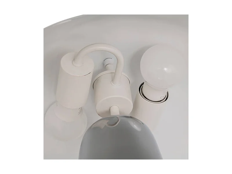 Lampe à Poser Champignon "Omia" 36cm Argent