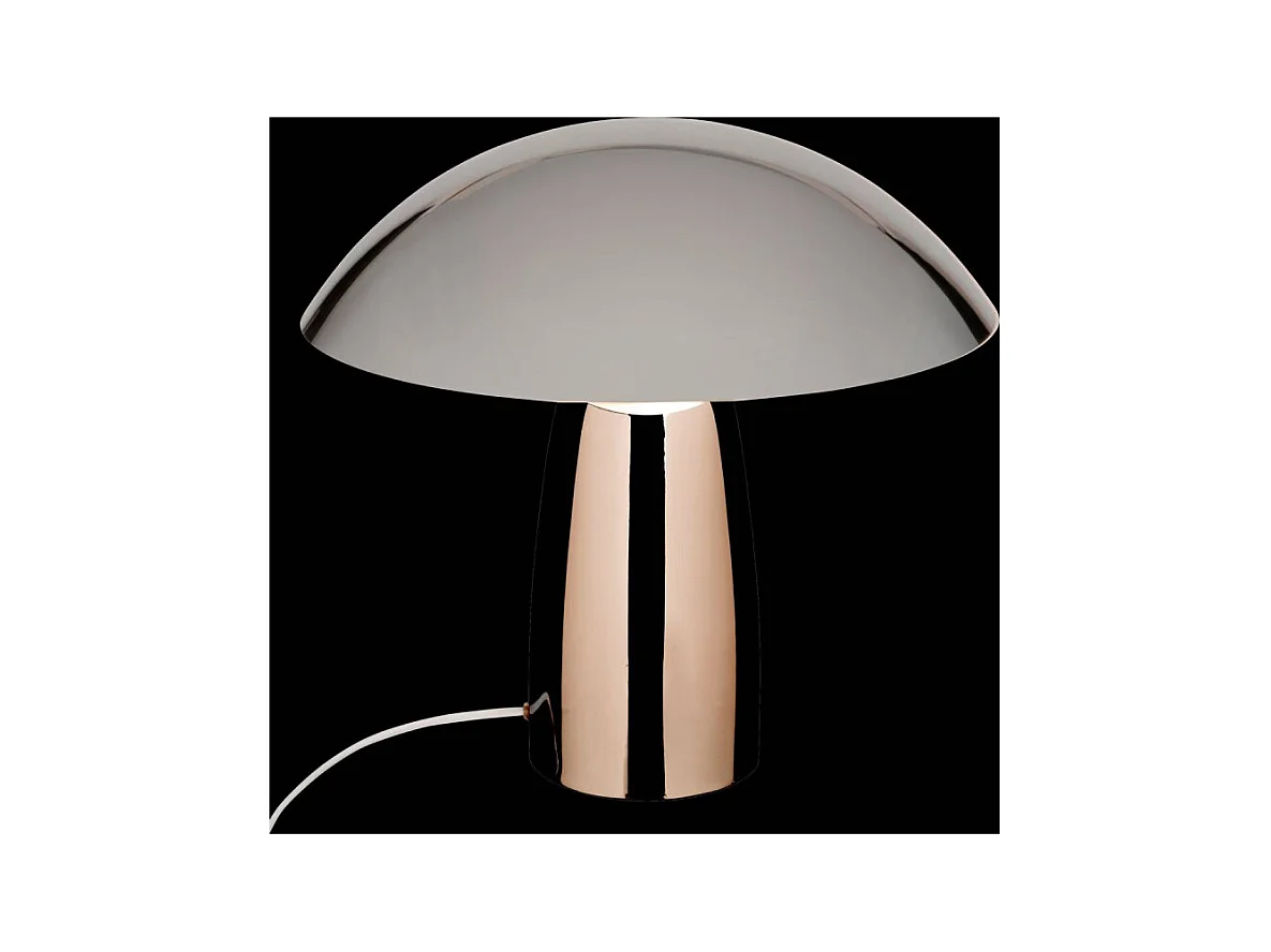 Lampe à Poser Champignon "Omia" 36cm Argent