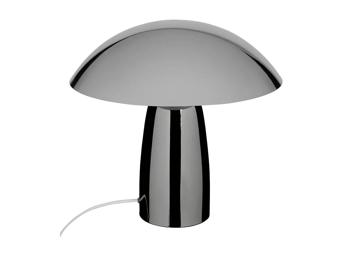 Lampe à Poser Champignon "Omia" 36cm Argent