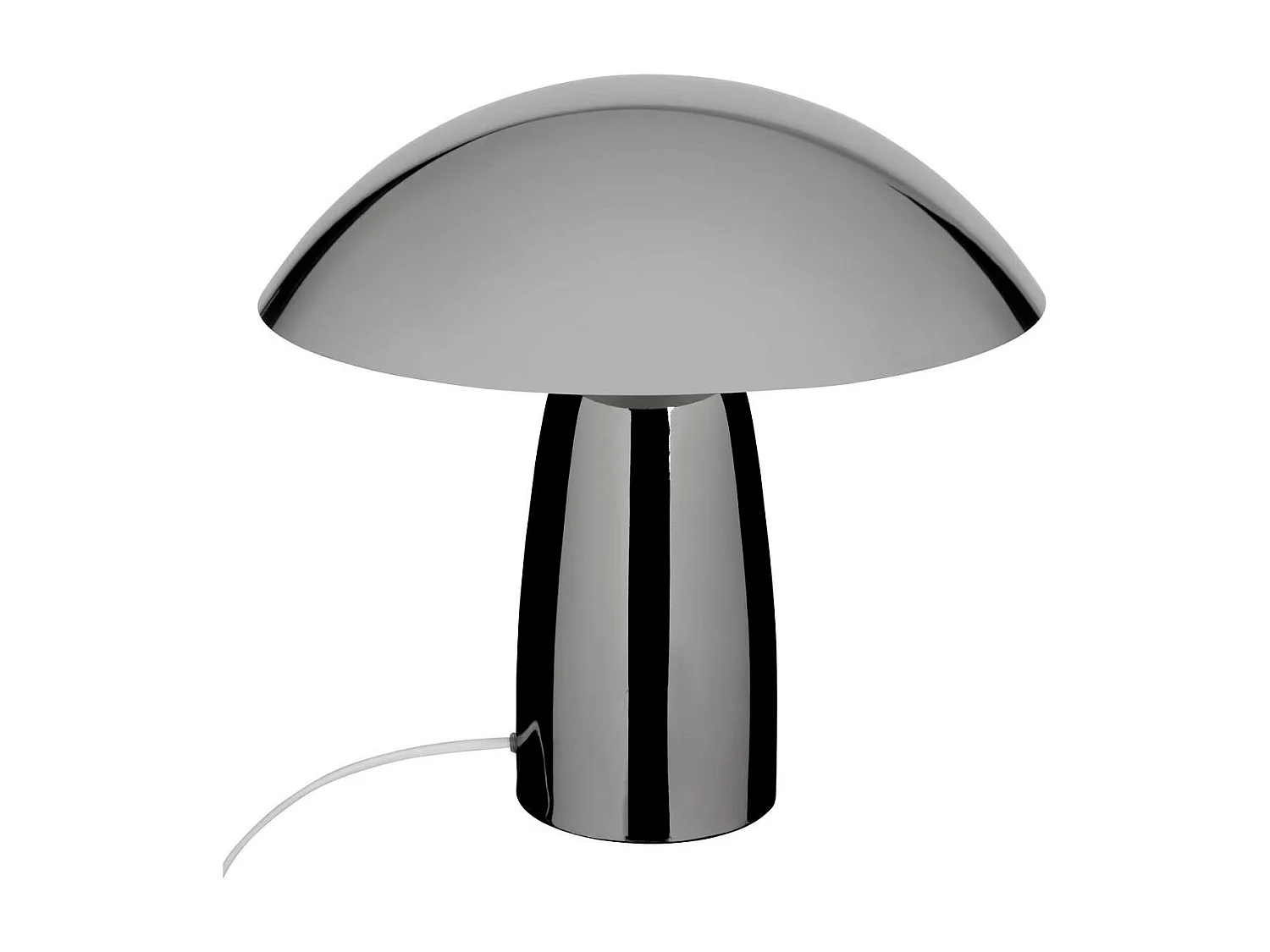 Lampe à Poser Champignon "Omia" 36cm Argent