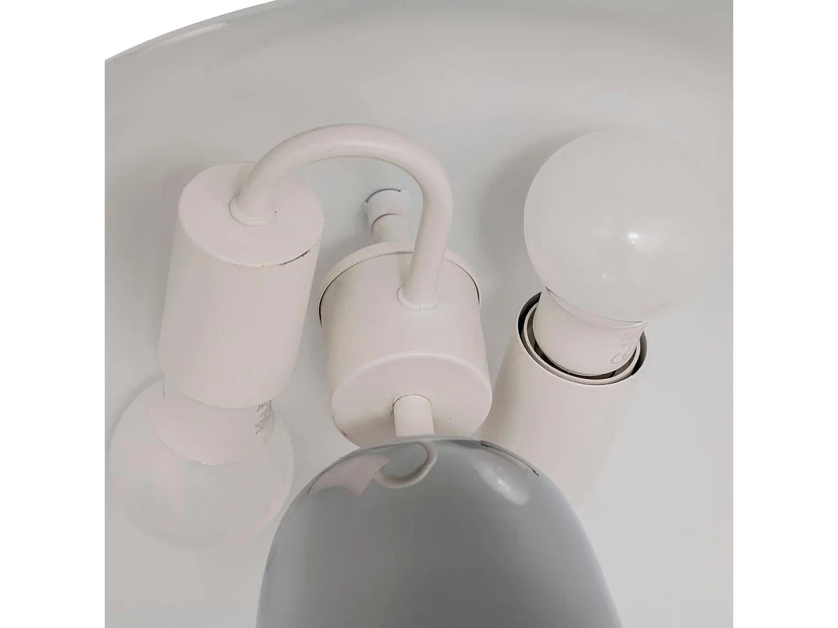 Lampe à Poser Champignon "Omia" 36cm Argent