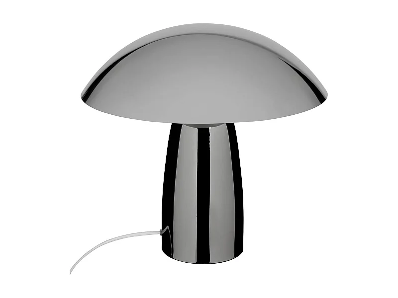 Lampe à Poser Champignon "Omia" 36cm Argent