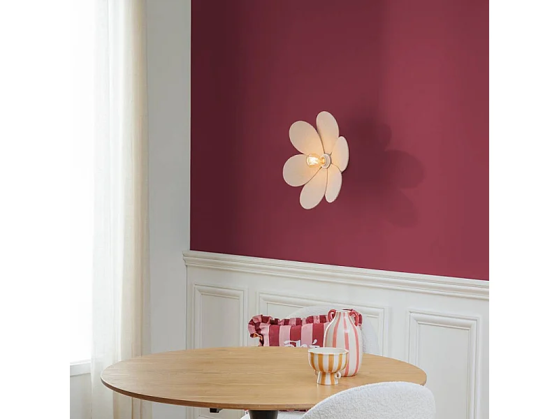 Applique Murale en Lin "Naya" 40cm Beige