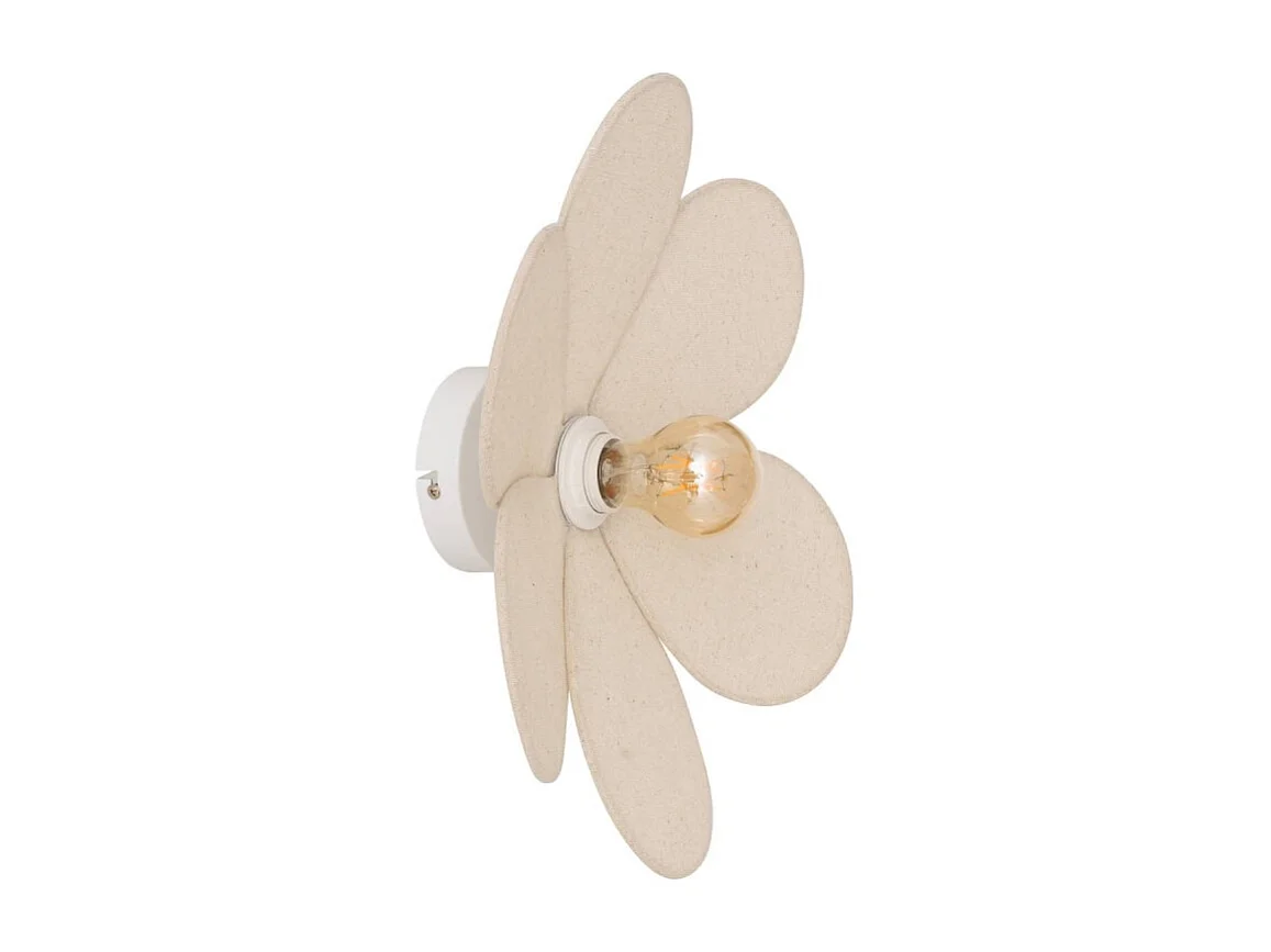 Applique Murale en Lin "Naya" 40cm Beige