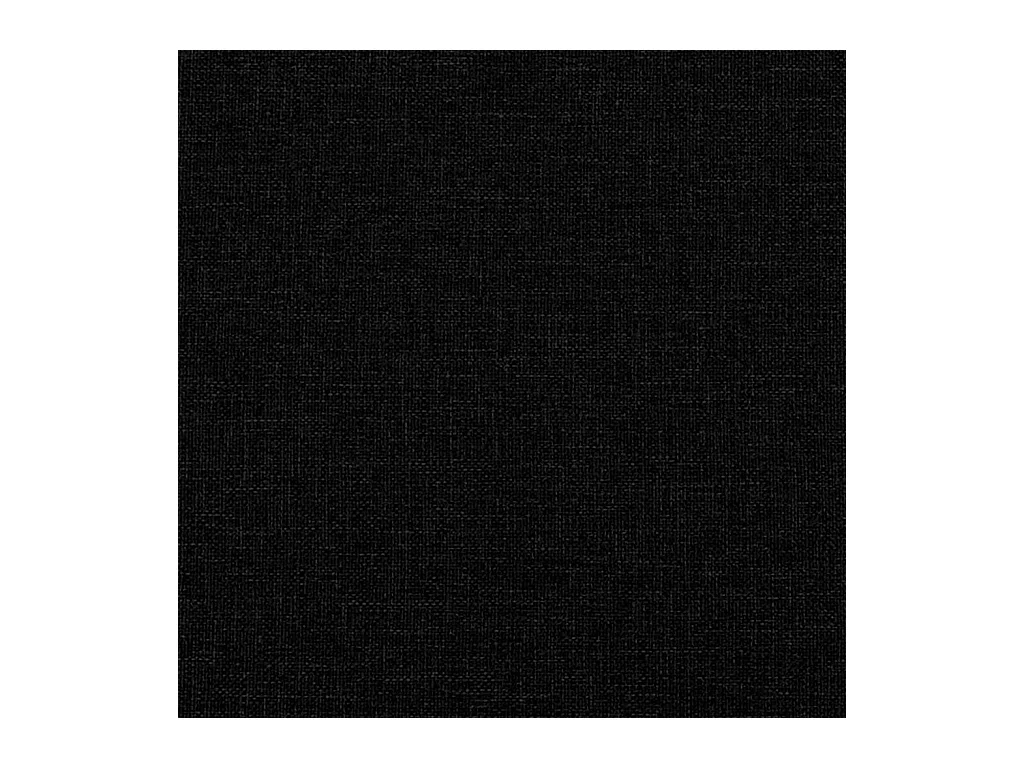 Canapé-lit à 2 places avec repose-pied noir tissu