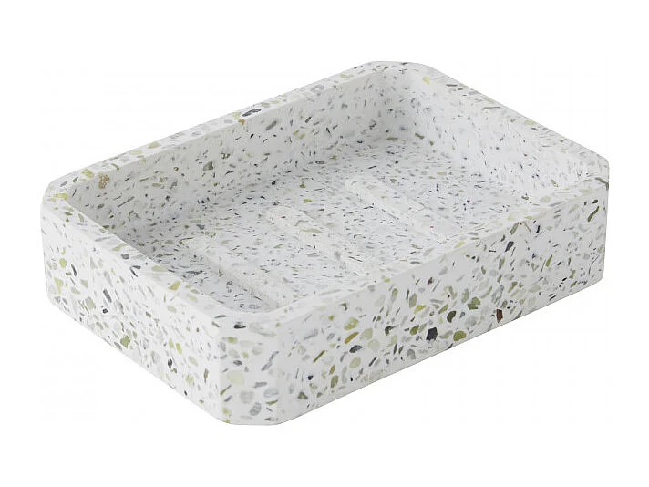 Set salle de bain terrazzo 2 pièces porte-savon vert