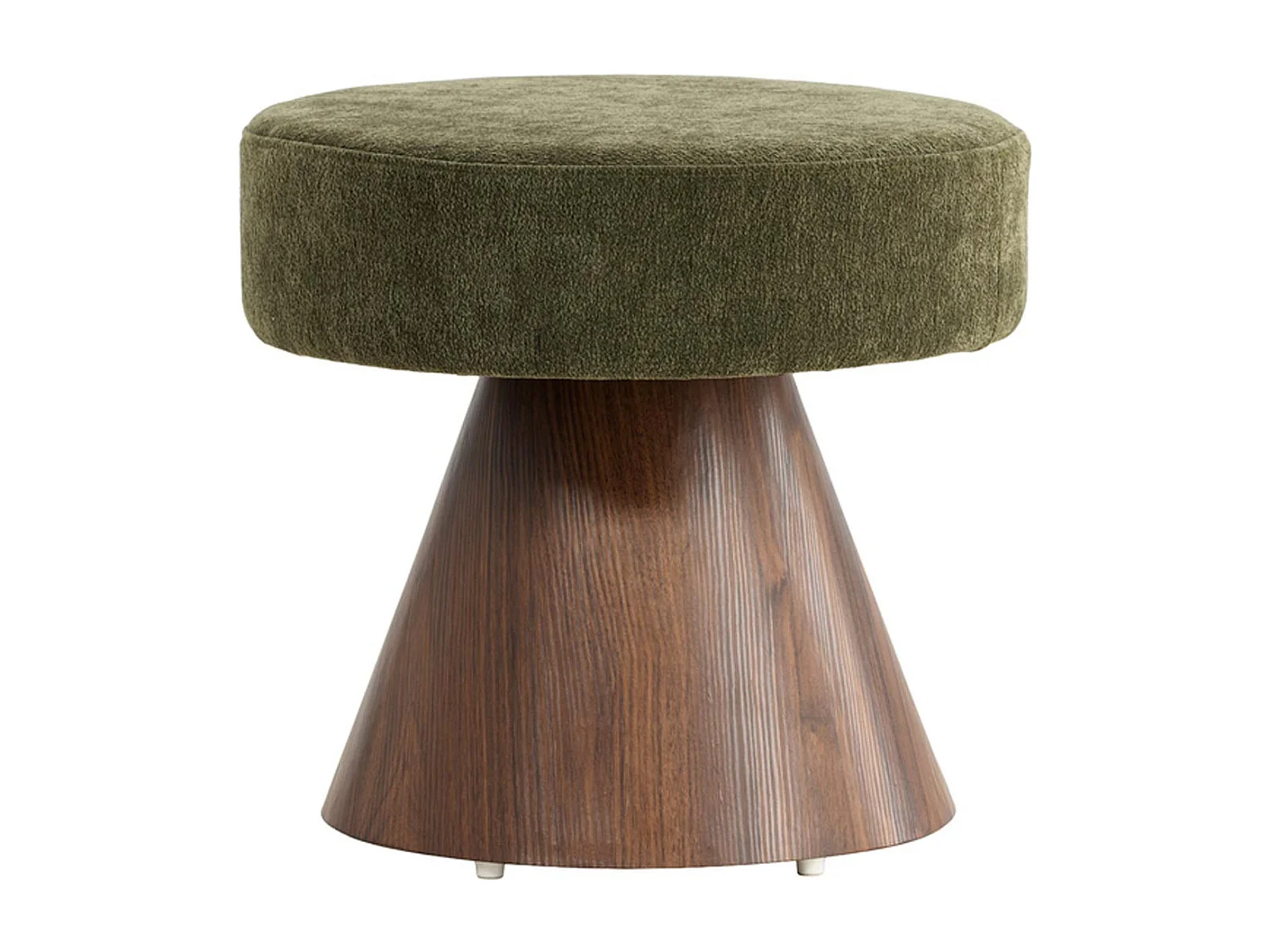 Pouf Design "Lanzo" 48cm Vert & Moka