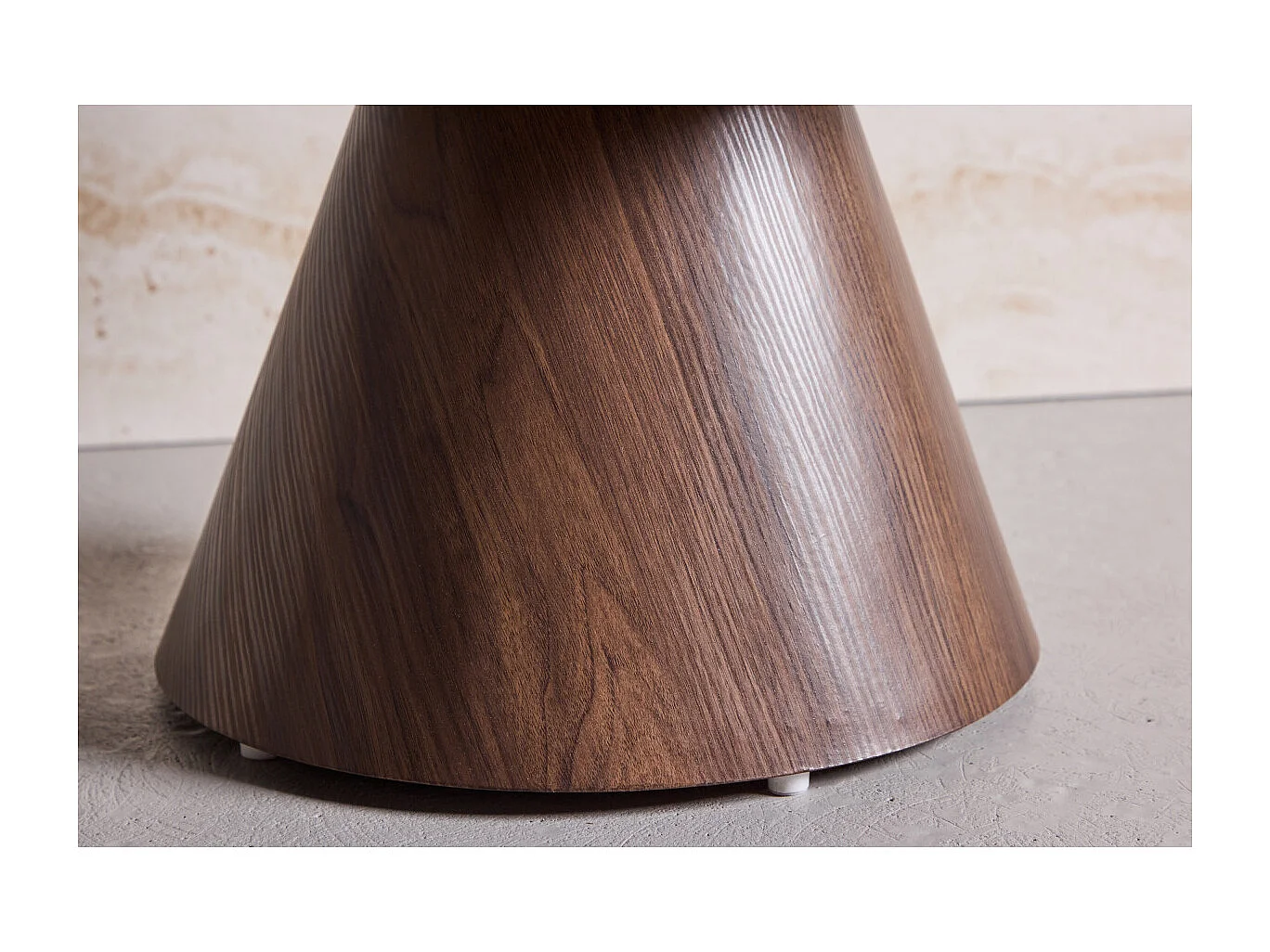 Pouf Design "Lanzo" 48cm Vert & Moka