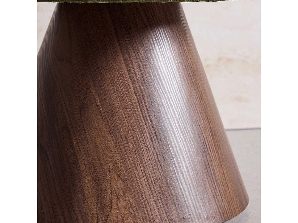 Pouf Design "Lanzo" 48cm Vert & Moka