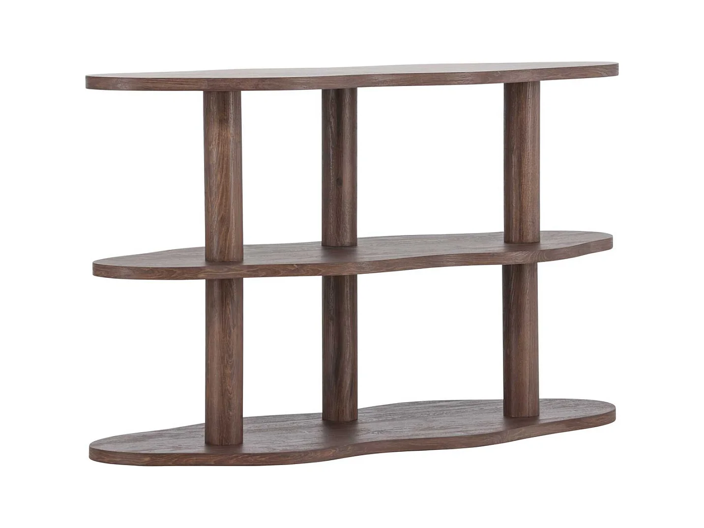 Étagère Ondulée 3 Niveaux "Moln" 120cm Marron