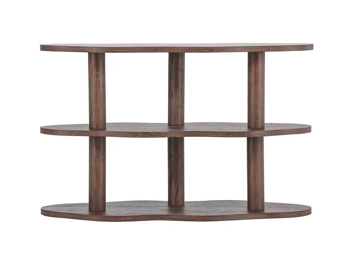 Étagère Ondulée 3 Niveaux "Moln" 120cm Marron