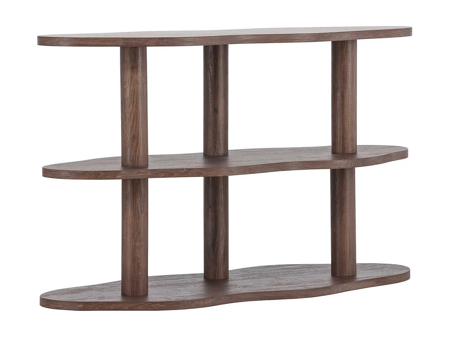 Étagère Ondulée 3 Niveaux "Moln" 120cm Marron