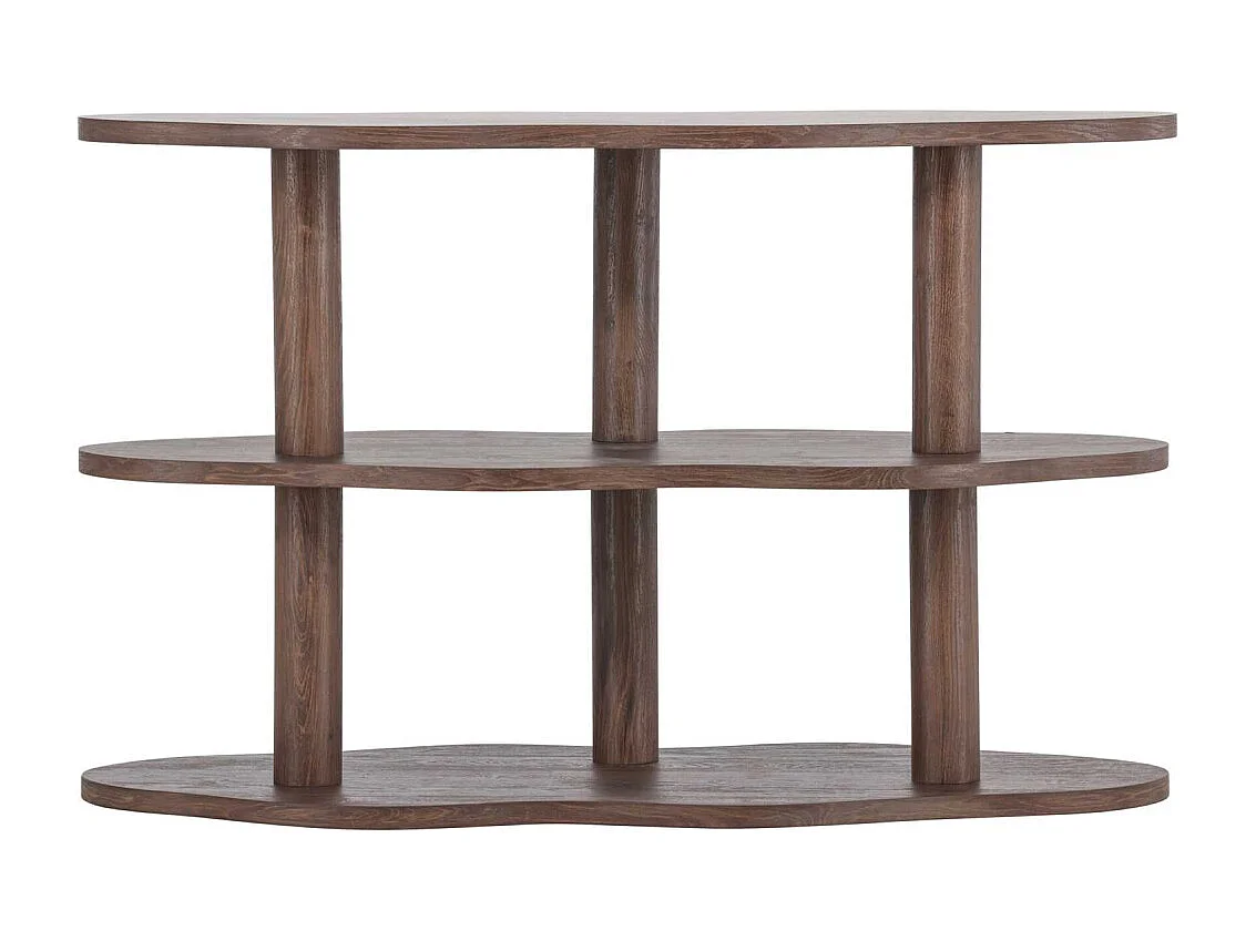Étagère Ondulée 3 Niveaux "Moln" 120cm Marron