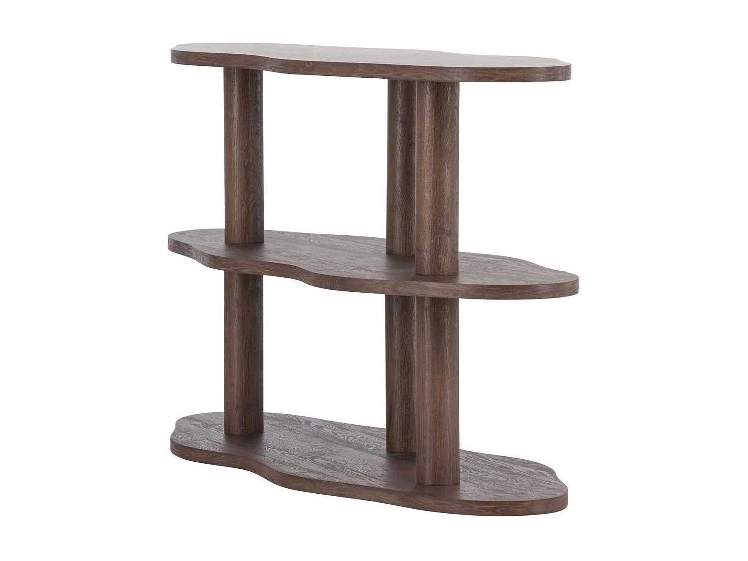 Étagère Ondulée 3 Niveaux "Moln" 120cm Marron