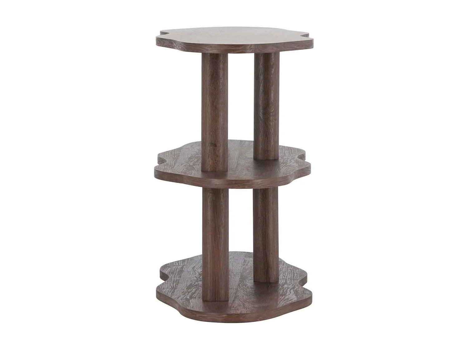 Étagère Ondulée 3 Niveaux "Moln" 120cm Marron