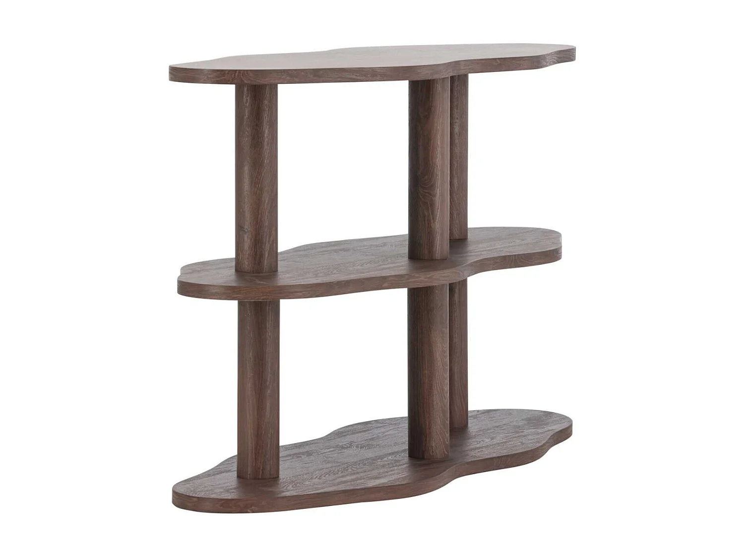 Étagère Ondulée 3 Niveaux "Moln" 120cm Marron