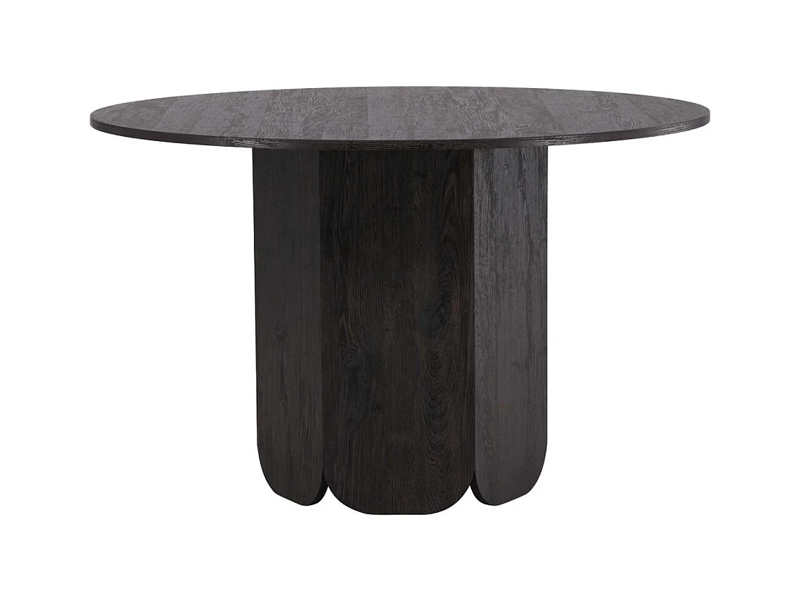 Table à Manger Ronde "Tekla" 120cm Noir