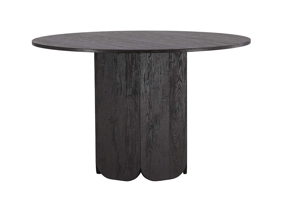Table à Manger Ronde "Tekla" 120cm Noir