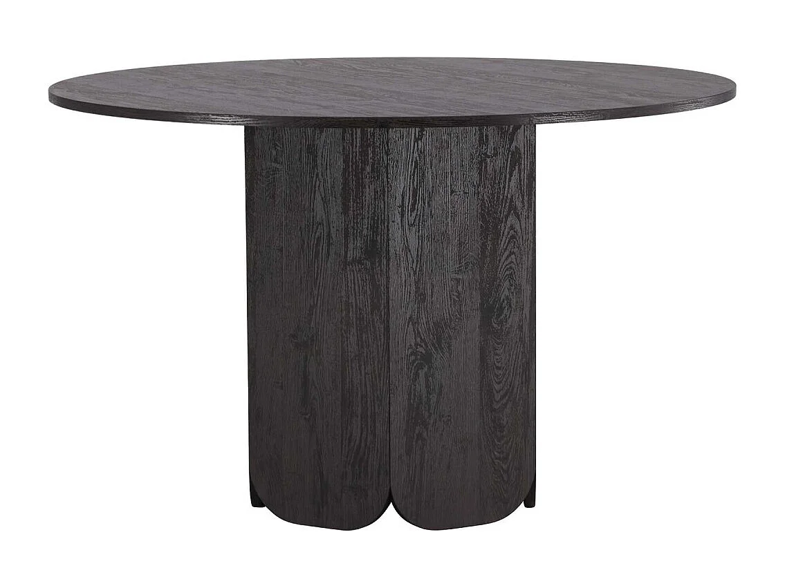 Table à Manger Ronde "Tekla" 120cm Noir