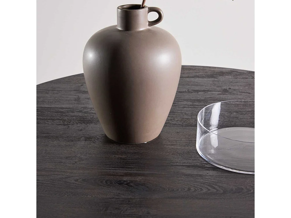 Table à Manger Ronde "Tekla" 120cm Noir